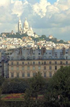 Paris with Sacré-Cœur in the distance.