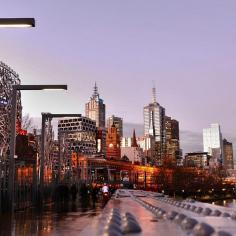 Skyline from Sandridge Bridge #Melbourne