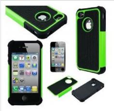 Pen+Hybrid Rugged Rubber Matte Hard Case Cover For iPhone 4G 4S w/ Screen Guard #UnbrandedGeneric