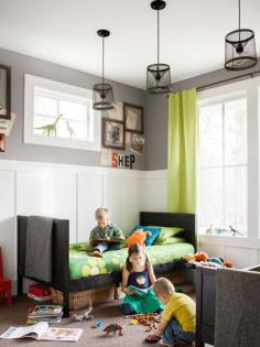 Inexpensive kids room using furnishings from Ikea and Target.