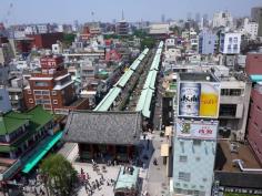 Tokyo - View of shopping corridor between Kaminari-mon and Senso-ji