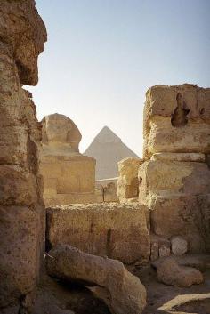 The Sphinx and the Great Pyramid, Egypt