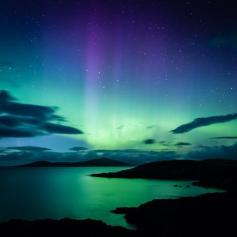 The Northern Lights on the Isle of Harris, Scotland