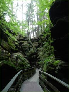 Witches Gulch trail, Wisconsin Dells.