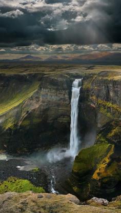 Háifoss Waterfall in Iceland