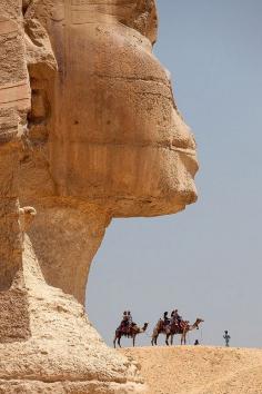 Sphinx and the Great Pyramid- Egypt.