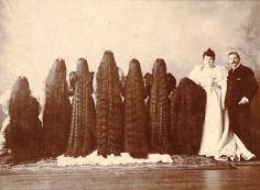 Sutherland Sisters with longest hair in the world