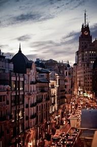 Gran Via, Madrid, Spain.