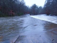 377......A Flooded Road Near Bucks Pocket Alabama Usa