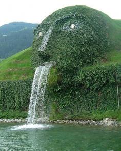 Swarovski Kristallwelten - Wattens, Austria. This hides the entrance to the Swarovski Crystals HQ - an amazing experience to visit.