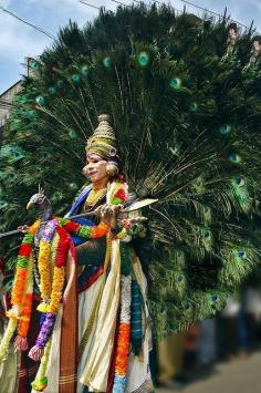 Peacock Man !  Onam in Kerala, India by Anoop Negi♥