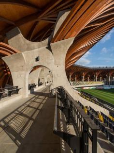 Pancho Arena by Tamás Dobrosi + Doparum Architects / Felcsút, Fő Street 169, 8086 Hungary