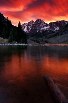 End of the World at Maroon Bells, Maroon Lake, Aspen, Colorado