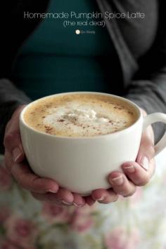 Homemade Pumpkin Spice Latte #pumpkinlatte