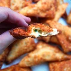 Week 2 Tailgating Ideas - Jalapeno Popper Wontons #tailgatingrecipe