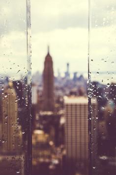 Rain, New York City, United States.