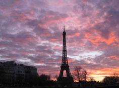 Eiffel Sunset: A Paris View