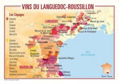 [Carte] "Vins du Languedoc-Roussillon (France)" May-2013 by Winefolly.com