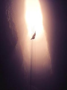 Forget about the glowworms and get ready for some insane adventures, like this 100m rappel into the "lost world"