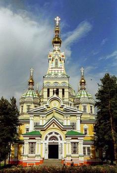 Cathedral in Almaty, Uzbekistan.