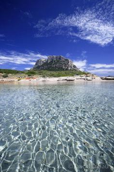 Kissing the sea at Tavolara Island, Sardinia, Italy