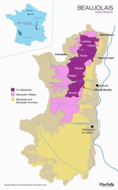 [Maps] “Beaujolais Wine Region (France)” Nov-13 by Winefolly.com