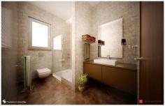 Brown and Beige Bathroom