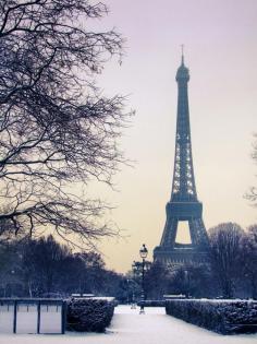 Paris snow  by Guilllaume on deviantART