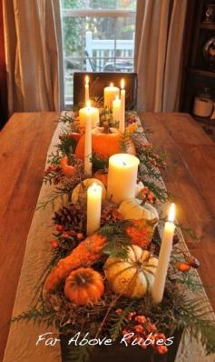 Fall Centerpiece Ideas #fallcenterpiece