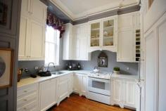 Gray and White Kitchen