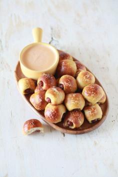 Week 2 Tailgating Ideas - Pretzel Dog Bites #snackgasm #foodporn #tailgating