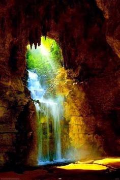 Cave Waterfall, Chaumont, France | La Beℓℓe ℳystère