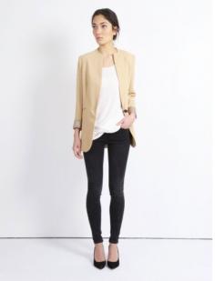 nude blazer