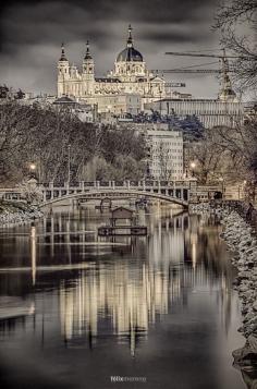 Santa María la Real de la Almudena Cathedral in Madrid, Spain