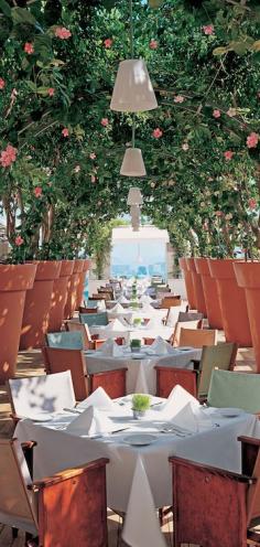 The restaurant's open-air dining creates the perfect ambiance for a great meal. #LosAngeles