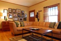 Brown and Beige Living Room