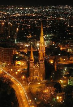 Melbourne at night. cathedral. (Australia)