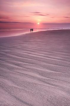 Sunset in Legian beach, Kuta, Bali, Indonesia