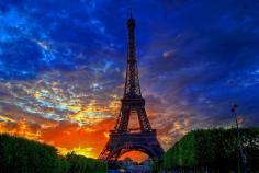 Eiffel Sunset