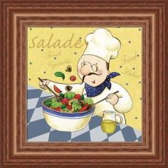 Kitchen Art: Framed Chef