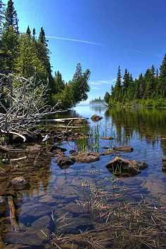 The largest island in Lake Superior, Isle Royale National Park in Michigan.