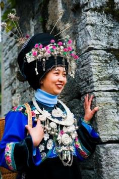 China | A young Miao woman.  Guizhou province |  © TAO Images