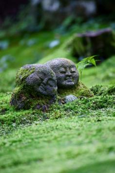 Jizo statue at Sanzen-in Temple, Kyoto, Japan