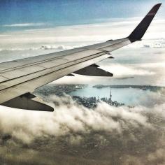 You'll want the window seat when passing over cities like Toronto. Photo courtesy of mxleox on Instagram.