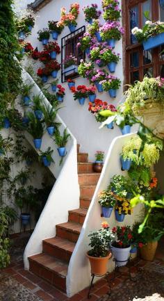 The courtyard of an old Andalusian house in Cordoba, Spain • photo: Khaled AL-Ajmi on Flickr