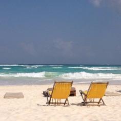 Watching the waves in Tulum, Mexico. Photo courtesy of scplattner on instagram.