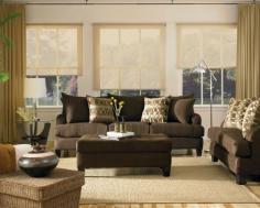 Brown & Beige Living Room