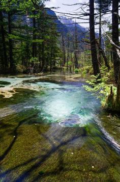 Kamikochi - mountainous highland in the western portion of Nagano, Japan