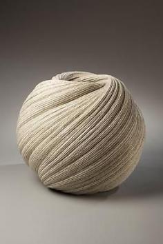 Large, twisting vessel with diagonally-incised cascading folds by SAKIYAMA Takayuki, Japan