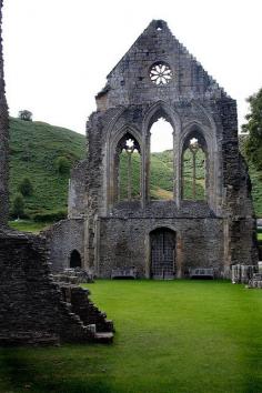 Ruins of Valle Crucis Abbey in Denbighshire / Wales